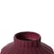 Fabulaxe 5 H Decorative Ceramic Sculpture Channeled Centerpiece Table Vase, Brick Red QI004055.RD - alternate 2